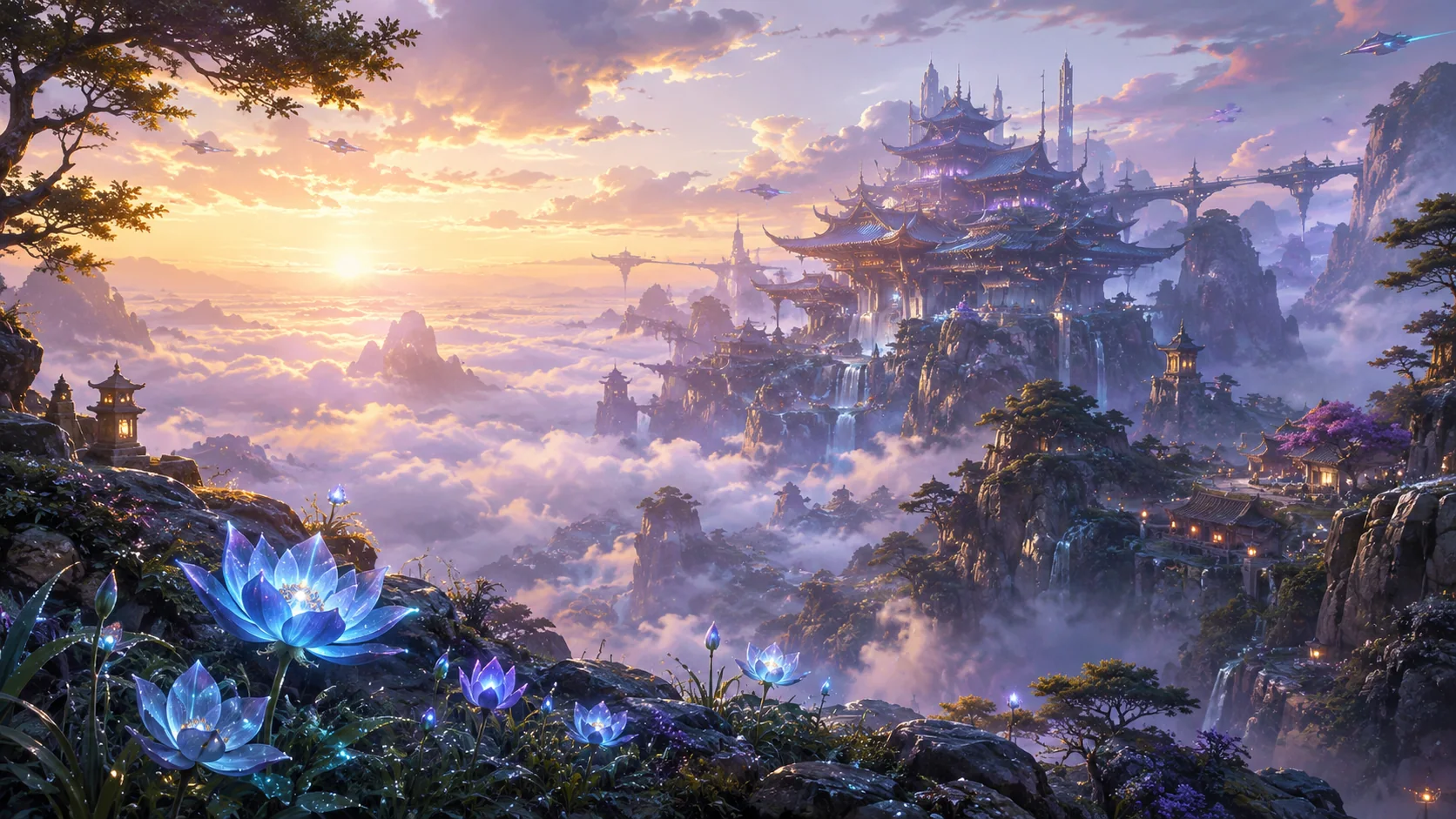 Blue Lotus skybound palace