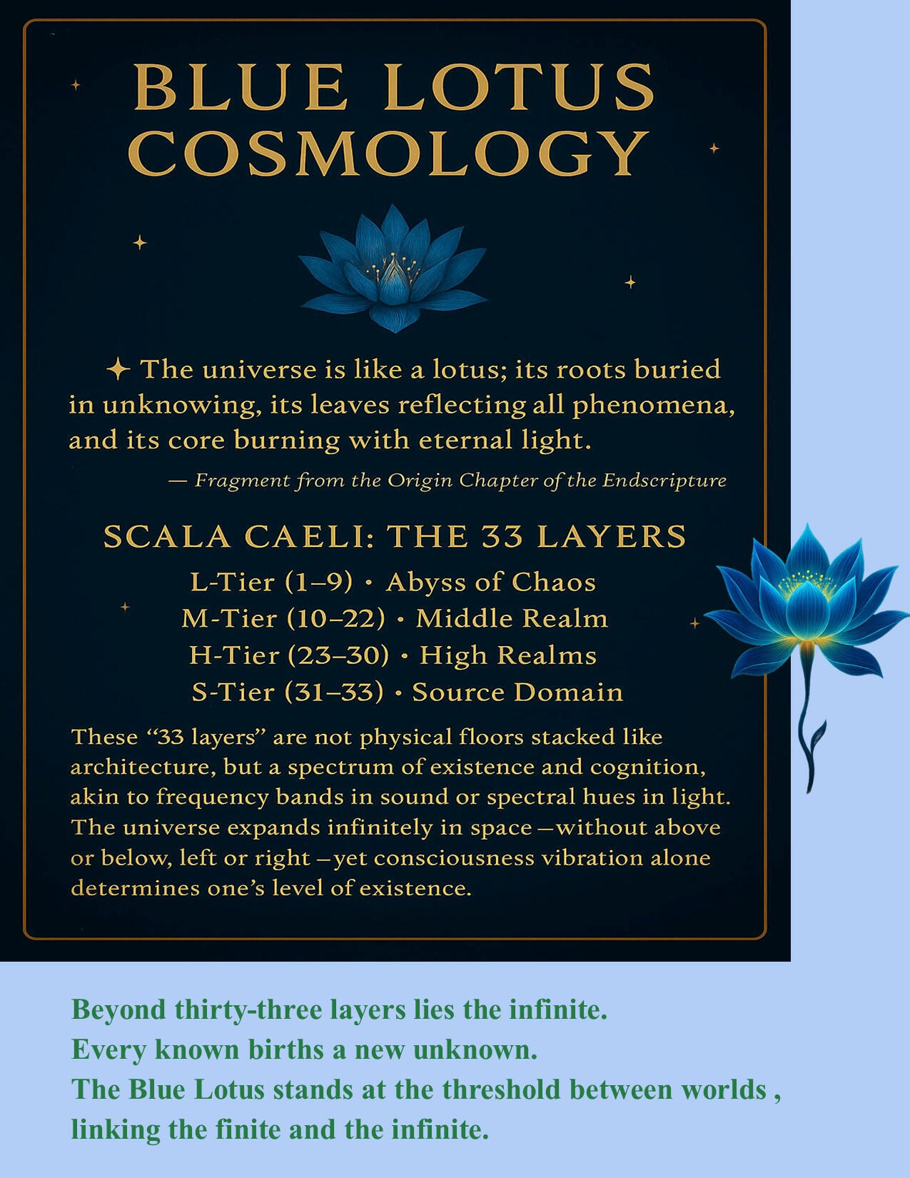 Blue Lotus Cosmology